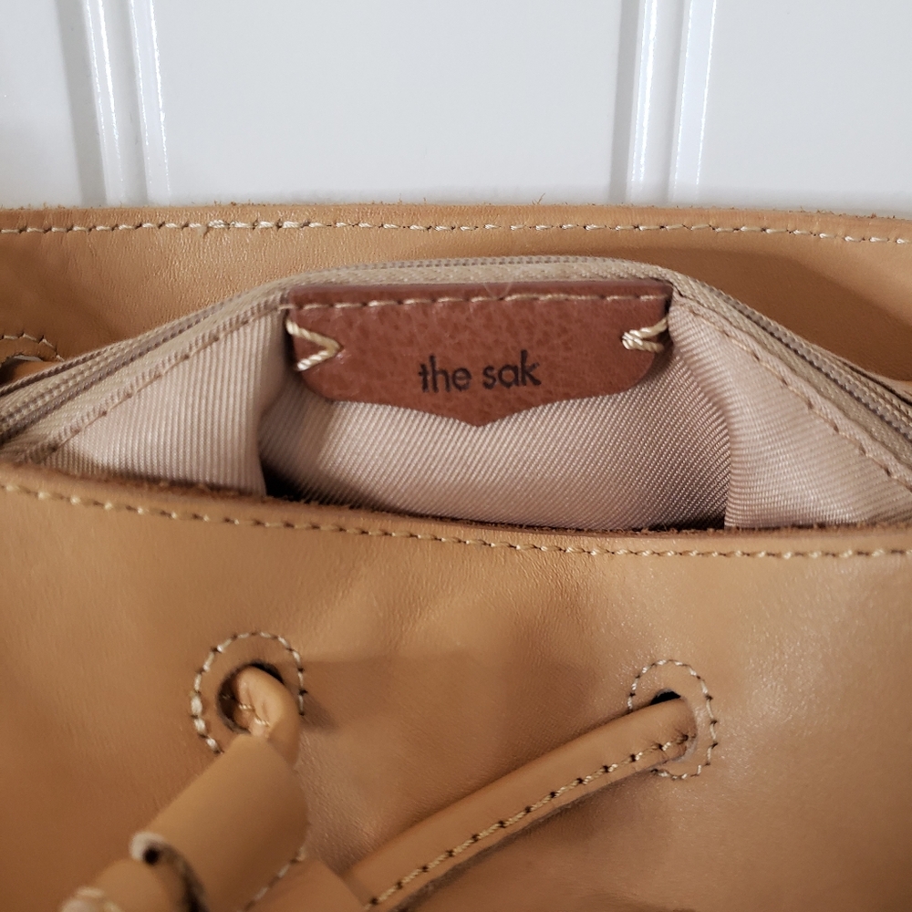 The Sak Natural Drawstring Leather Bucket Bag, Shoulder Bag $229 - Picture 12 of 12